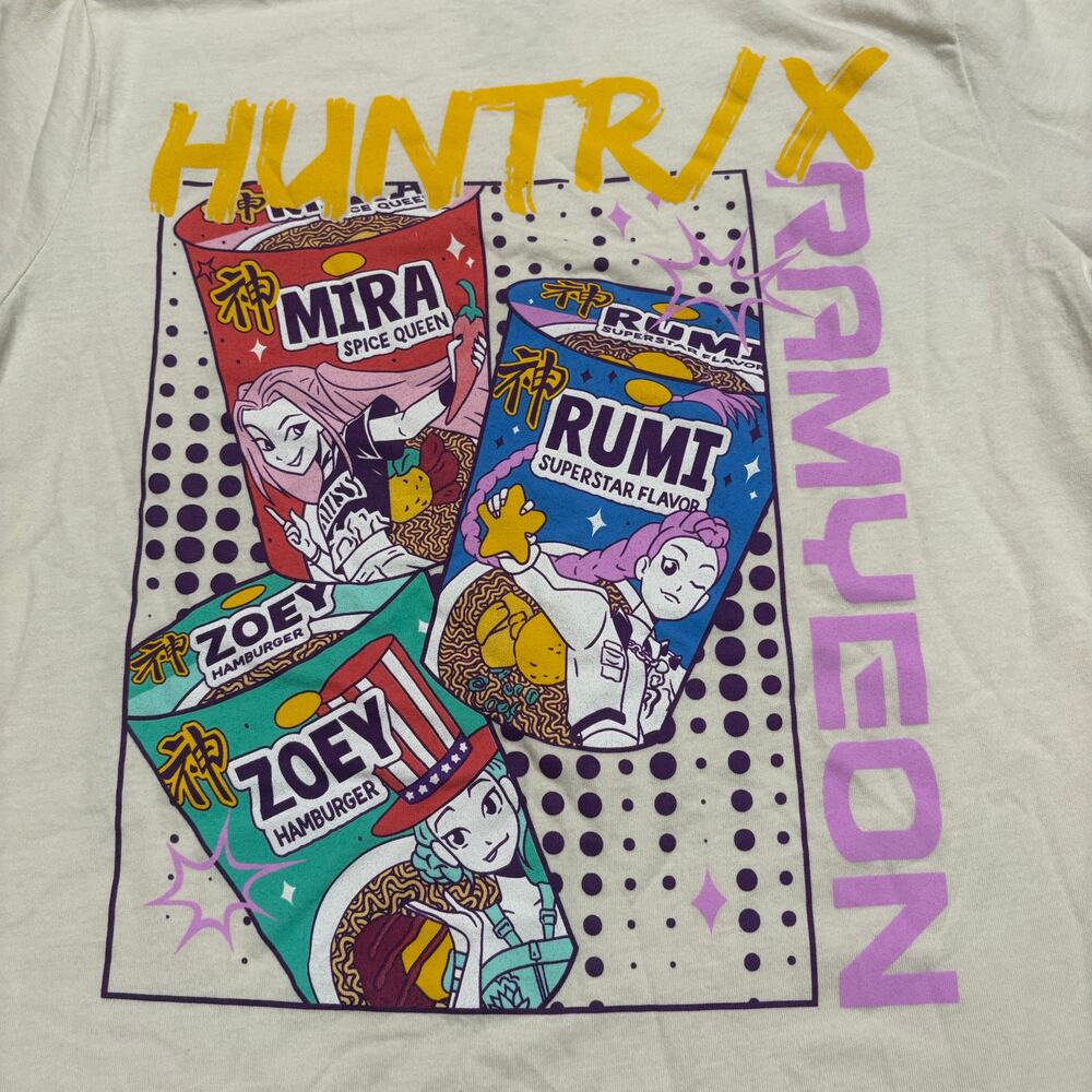 Netflix K-Pop Demon Hunters HUNTR/X Ramyeon Tee Youth XL